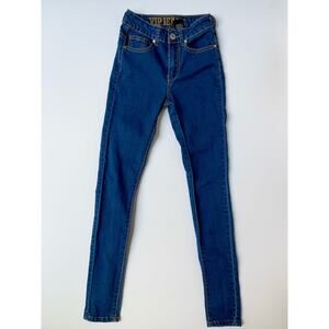 V.I.P. Jeans Blue Super Skinny Cotton Blend Mid Rise Jeans Women's 2